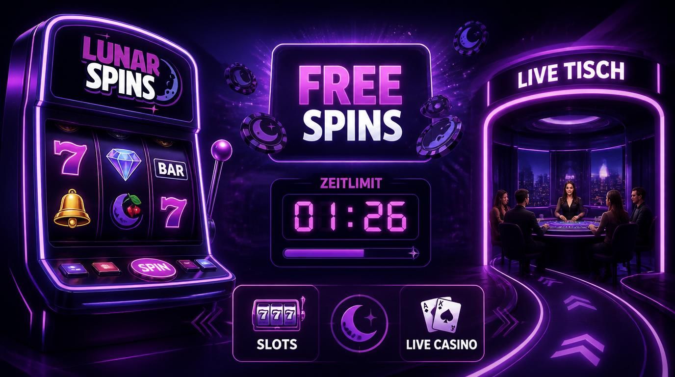 Screenshot mit Free Spins-Angebot und Countdown für Ablaufzeit.